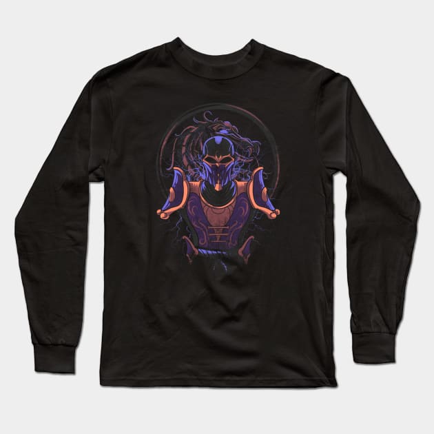 Thunder Ninja Long Sleeve T-Shirt by Gleydson Barboza